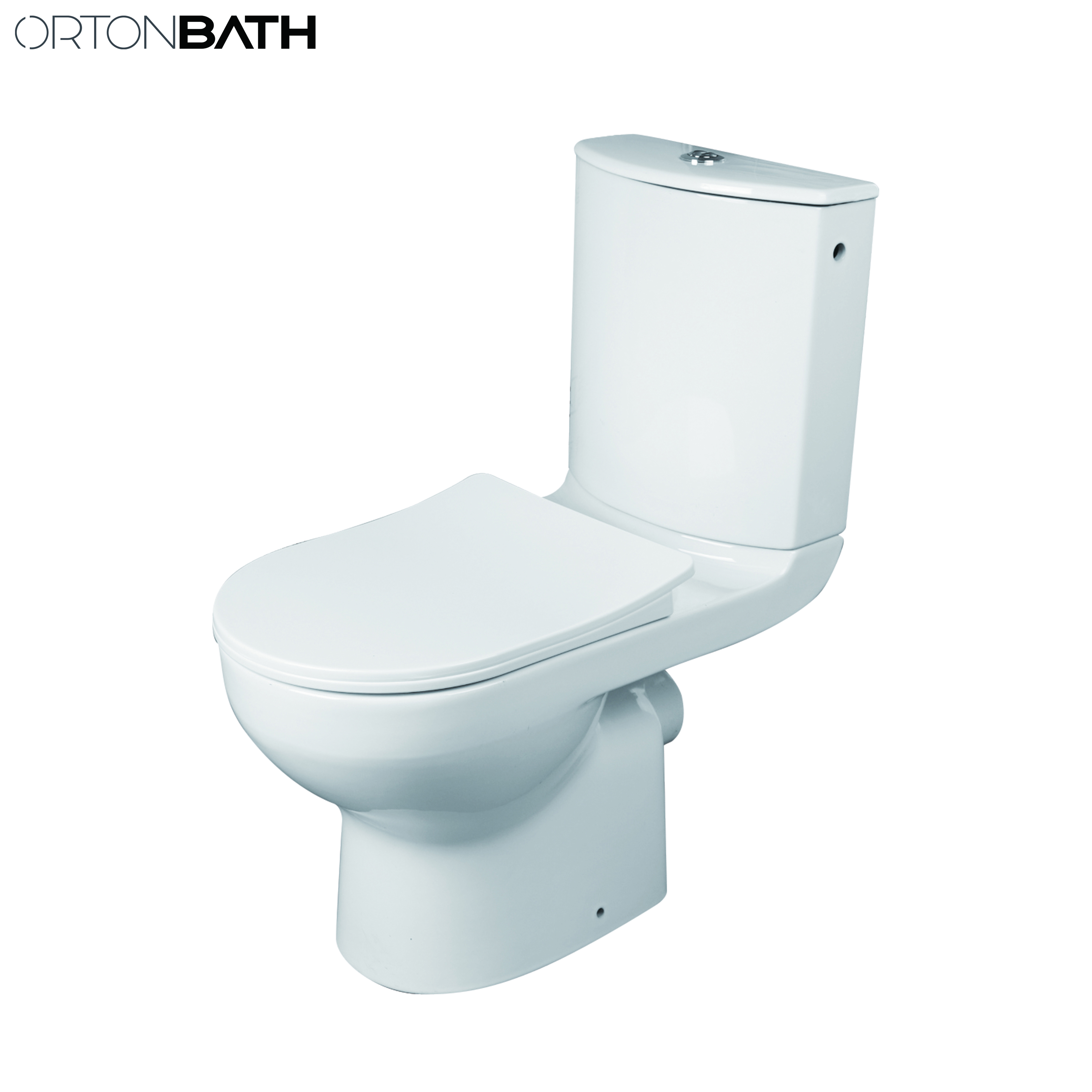 ORTONBATH EU castroma russia Ceramic toto toilet Bathroom Two Piece water closet toilet two piece pp toilet seats