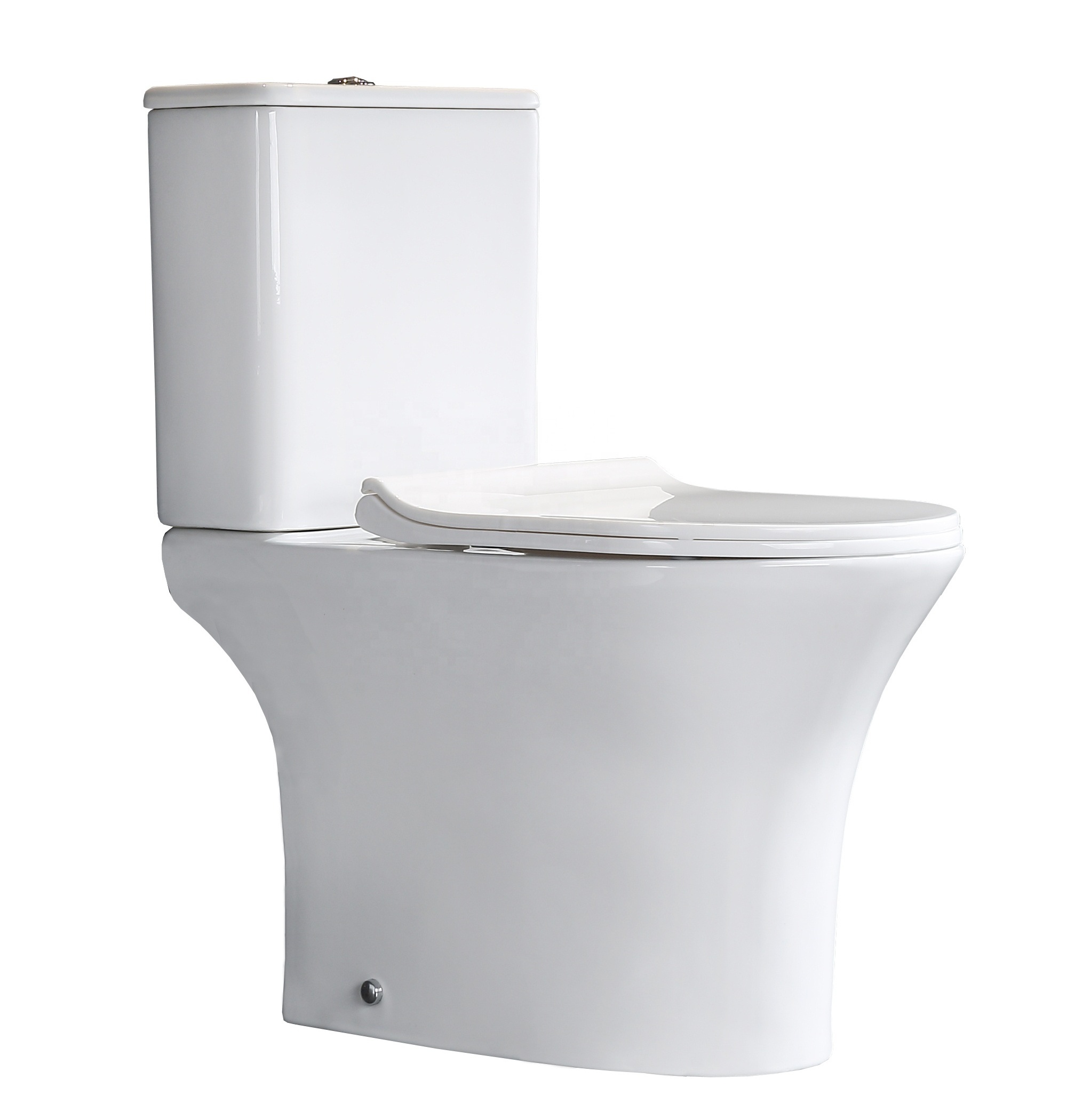 ORTONBATH Toilet bathroom toilet Sanitary Ware Africa Twyford Ghana Ceramic Floor Mounted Dual-flush Two Piece Wc Toilet Bowl