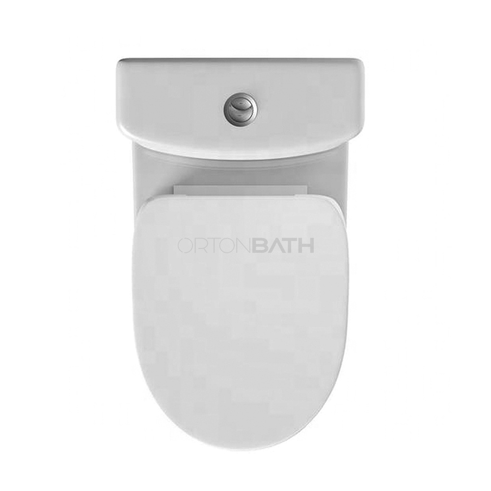 ORTONBATH EUROPE round WASH DOWN BOWL 2-PIECE WASH DOWN Toilet with Standard P trap SOFT CLOSE SEAT COVER DUAL FLUSH