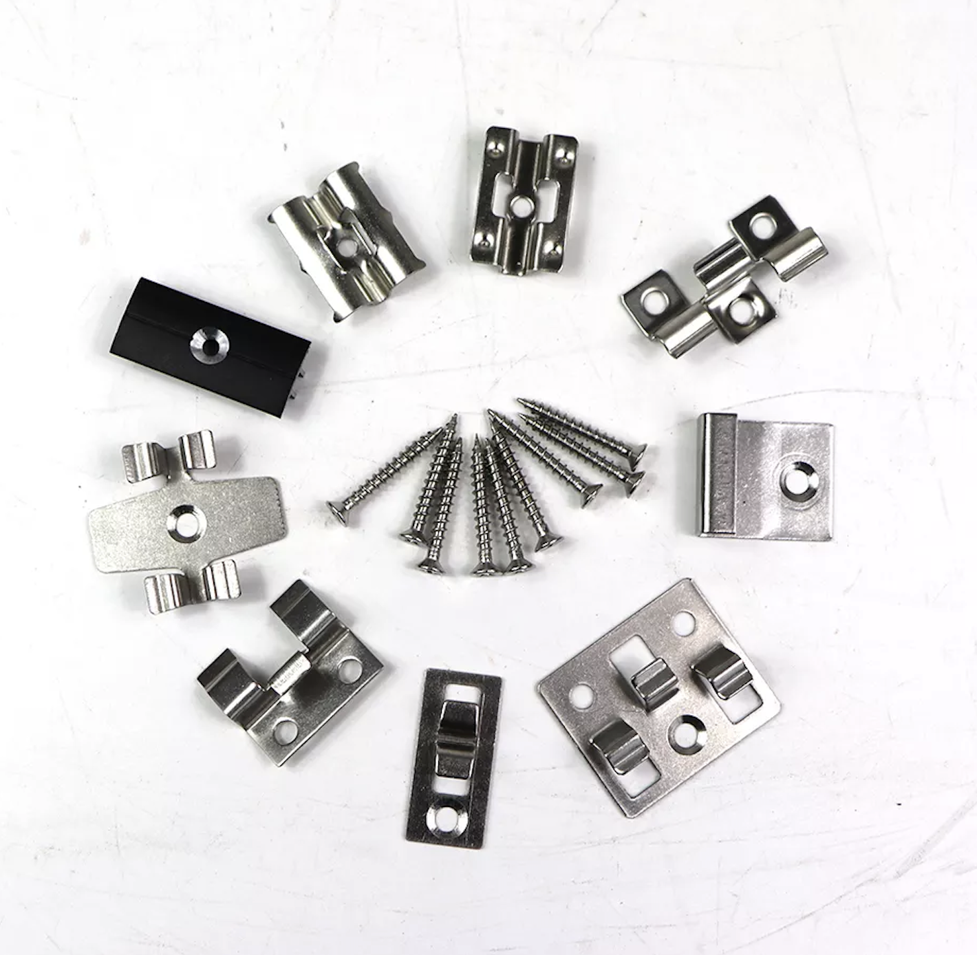 S304 Stainless Steel Invisible Hidden Decking Flooring Clip Bracket Fastener Outdoor Flooring Thick WPC Bamboo Floor CLIPS