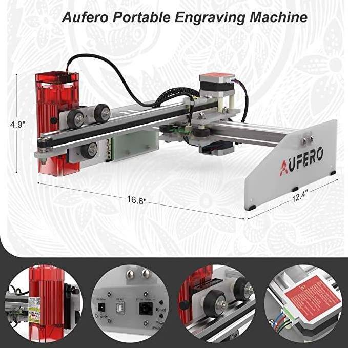 Ortur Diy Portable Mini Wood Cutter Engraving Machine Laser Engraver AL1 4.5W Laser Engraving & Cutting Machine 5,000mm/min 5W