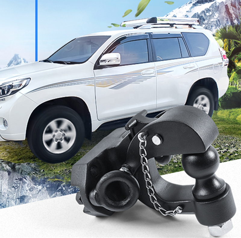 4x4 Towing Parts black Hook COMBINDTION HITCH 8TON Fit Prado (Small)