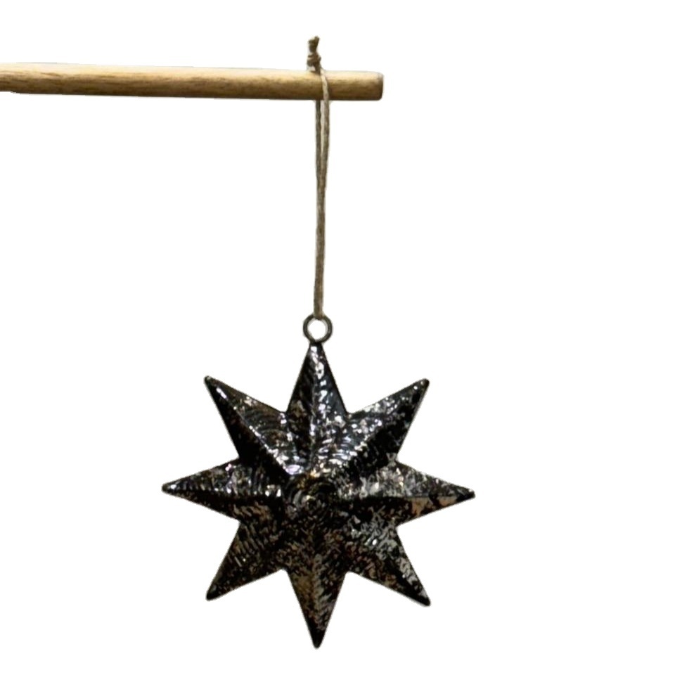 Antique Christmas Collection Large Star Hanging Christmas Tree Decoration Best Selling With Designer Rope