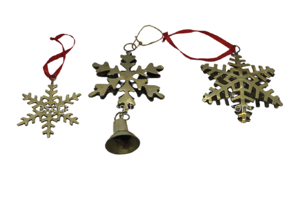 METAL WHITE SNOWFLAKE TREE DECORATION CHRISTMAS HANGING ORNAMENT HIGH QUALITY CHRISTMAS DECOR