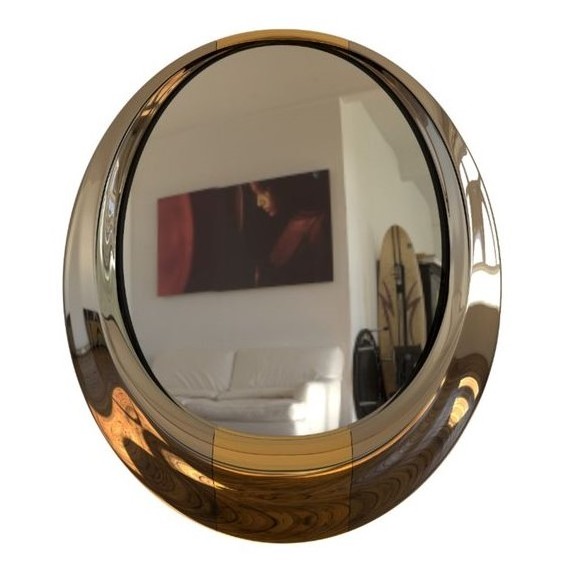 Luxury Home Designer Modern Best Selling Wall Mirror for Living Room with Wooden Frame Round 3 Layers