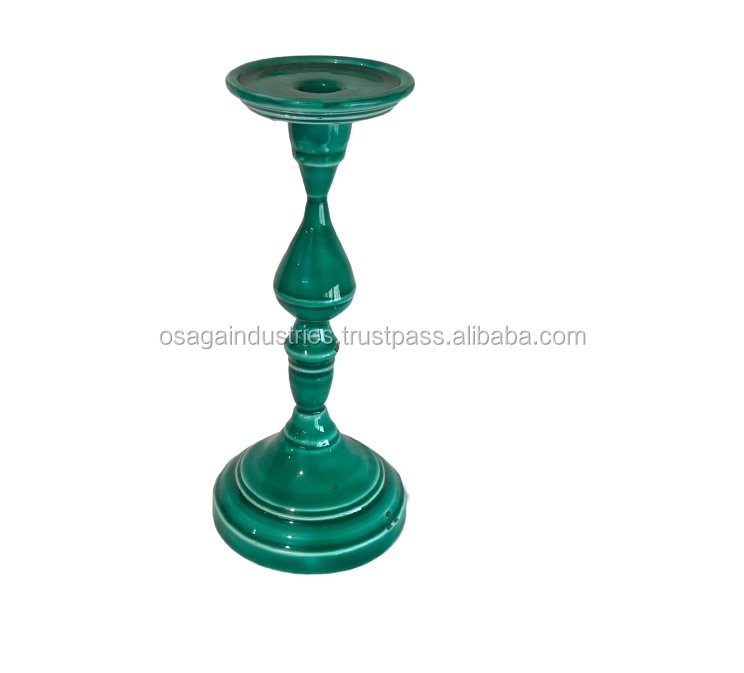 HOME DECOR CANDLE STAND UNIQUE DESIGN METAL RED CANDLE HOLDER PARTY DECORATION IRON CANDLE PILLAR CHRISTMAS DECORATION