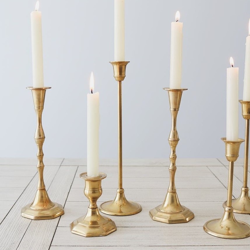 Wedding Dinning Party Table Decorative Taper Candle Holders Black Candlestick Holder Metal Candle Stand