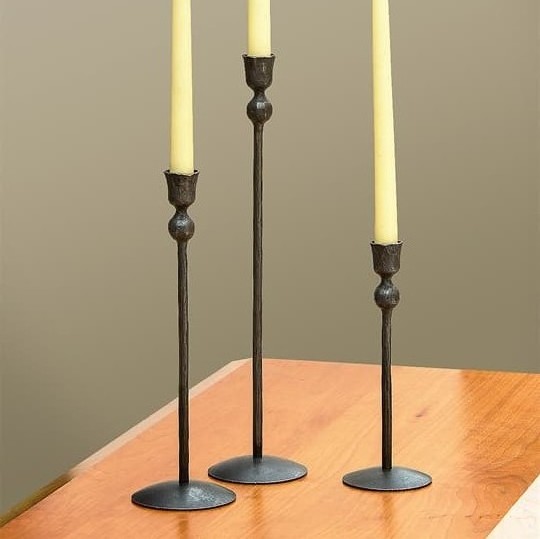 Wedding Dinning Party Table Decorative Taper Candle Holders Black Candlestick Holder Metal Candle Stand