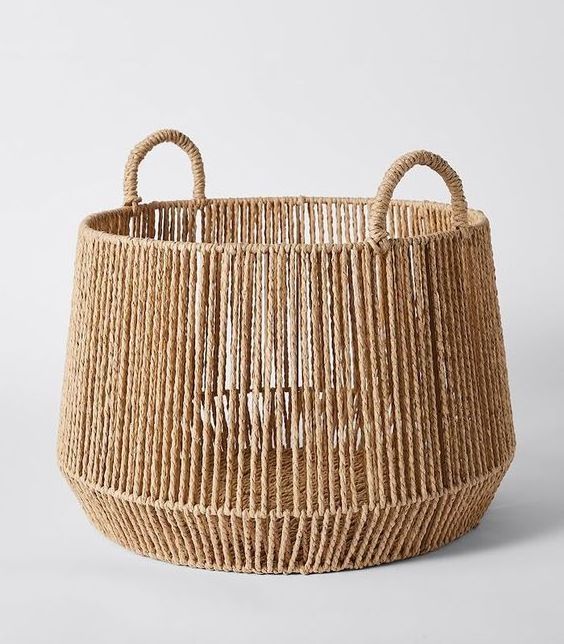 Multifunction  storage basket frame basket seagrass basket round oval  for bedroom bathroom storage