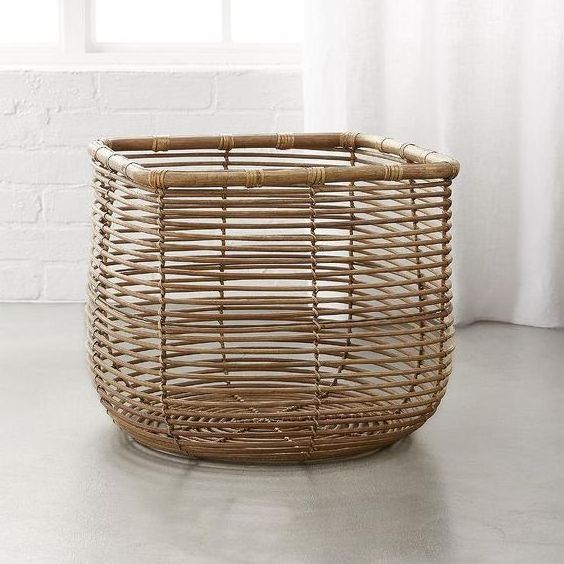 Multifunction  storage basket frame basket seagrass basket round oval  for bedroom bathroom storage