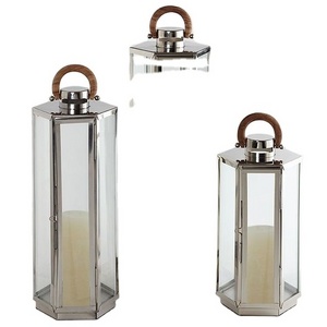 New Design Stainless Steel Luxury Set of 3 Metal Decorative Home and Hotel Decor Candle Lantern