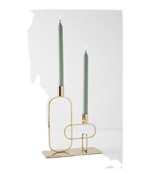 New Geomatrical Shaped Wire Candle Holder with Candle Design High Quality Premium Candle Holder