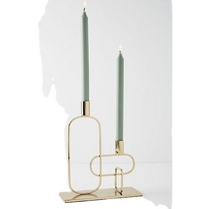 New Geomatrical Shaped Wire Candle Holder with Candle Design High Quality Premium Candle Holder