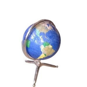 SET OF 2 METAL DECORATIVE GLOBE HIGH QUALITY TABLE TOP BEST SELLING HOME AND OFFICE USE GLOBE