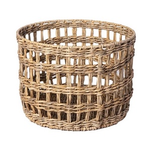 Multifunction  storage basket frame basket seagrass basket round oval  for bedroom bathroom storage