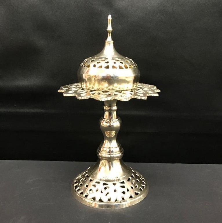 Wholesale Home Decor Metal Brass Polished  incense cones holder incense burner high quality burner