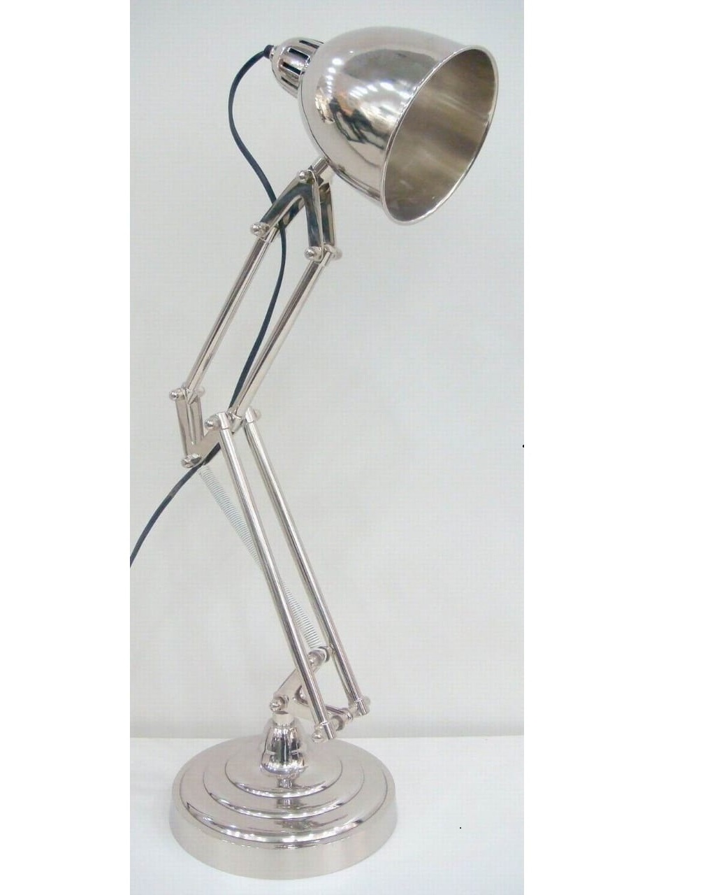 New fancy sliver and black luxury shiny metal table lamp for hotel decoration high quality tableware lamp