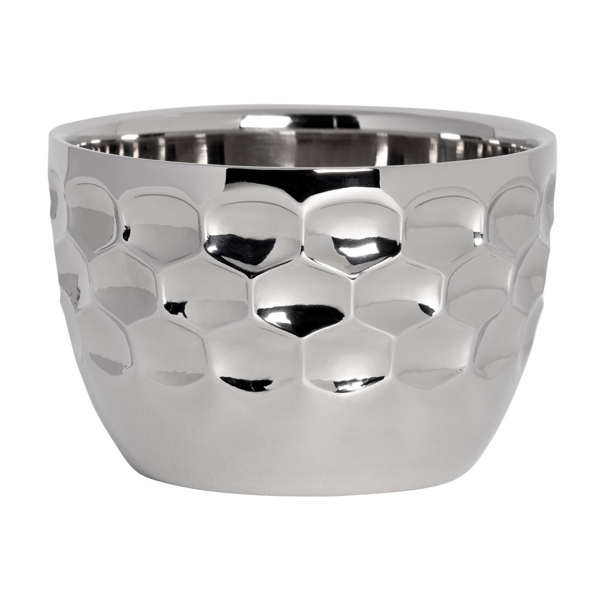 Aluminum Metal Serving Bowl Round Large With Unique Design Hotel Supply Wedding Decoration Silver Polished Bowls