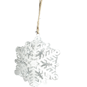 METAL WHITE SNOWFLAKE TREE DECORATION CHRISTMAS HANGING ORNAMENT HIGH QUALITY CHRISTMAS DECOR