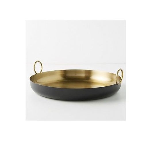 Metal Colourful Home Decor Tble Top Round Small Plate Custom Shape Tray Best Selling Kitchen  Ware