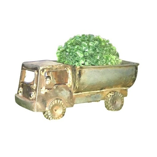 IRON TRUCK PLANTER NEW DESIGN FOR GARDEN DECORATION TABLE TOP FLOWER POT PLANTER RUSTIC SHEET PLANTER