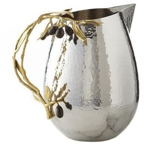 New Design Metal Stainless Steel Silver  Drinking Water Pitcher Jug Remove  Heavy Metal and Limescale