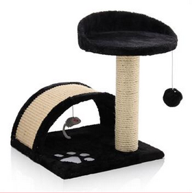 2020 Cat Tree Post Scratcher Furniture Play House Pet Bed Kitten Toy Beige New