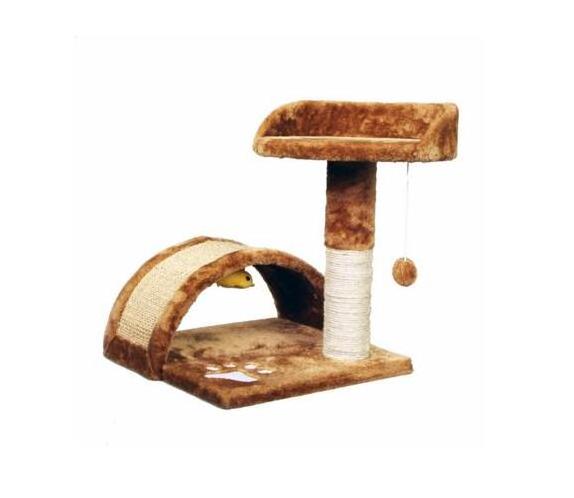 2020 Cat Tree Post Scratcher Furniture Play House Pet Bed Kitten Toy Beige New