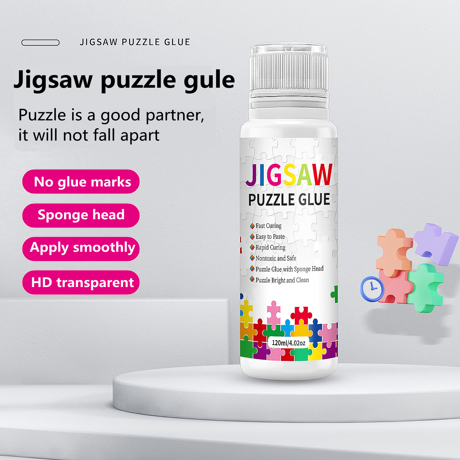 Good quality transparent puzzle glue for making 120ml jigsaw puzzle for DIY craft quick dry Adhesives