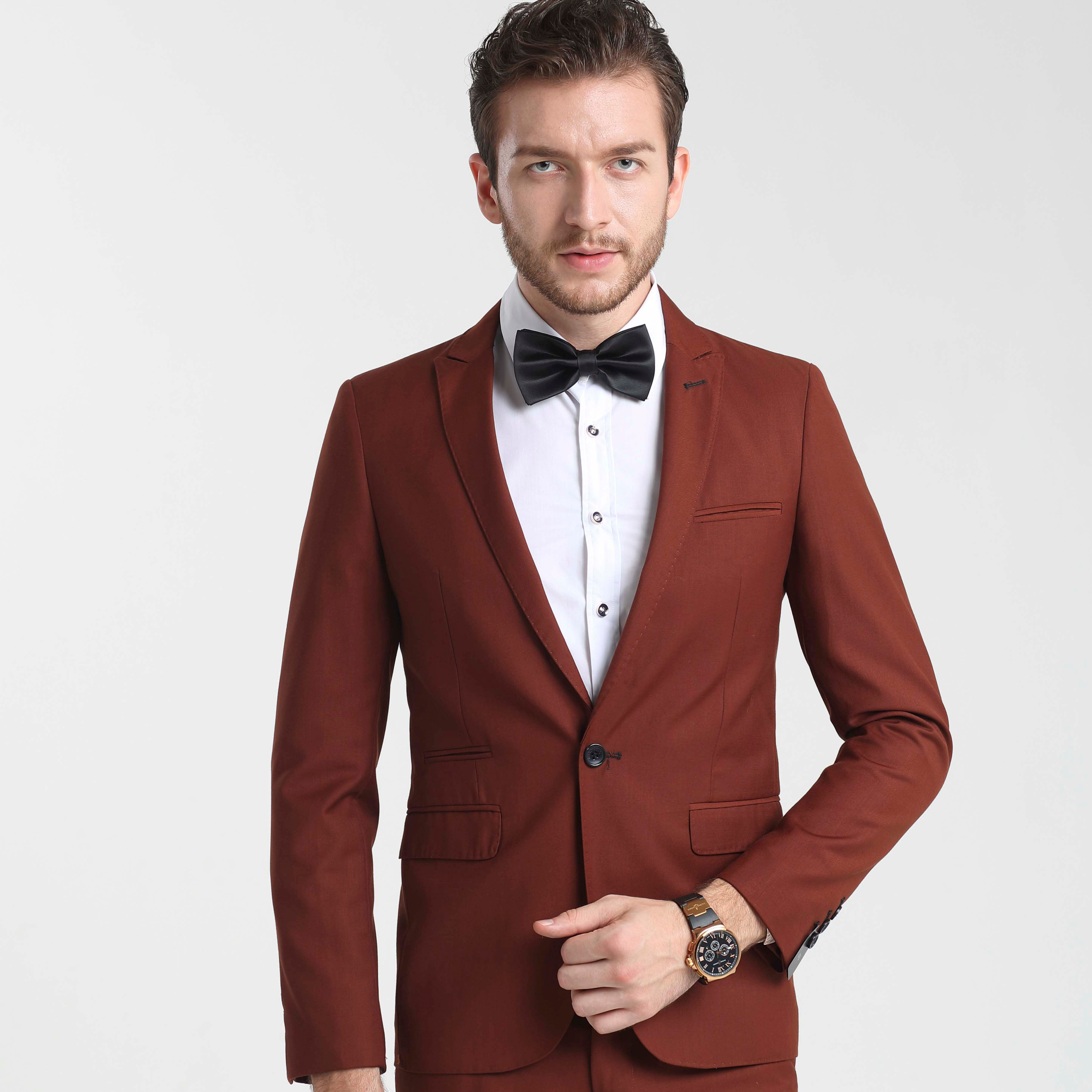 Custom-made Fabrics Magnificent Gorgeous Business Gathering Multi-purpose Slim suit Suit Men's Top