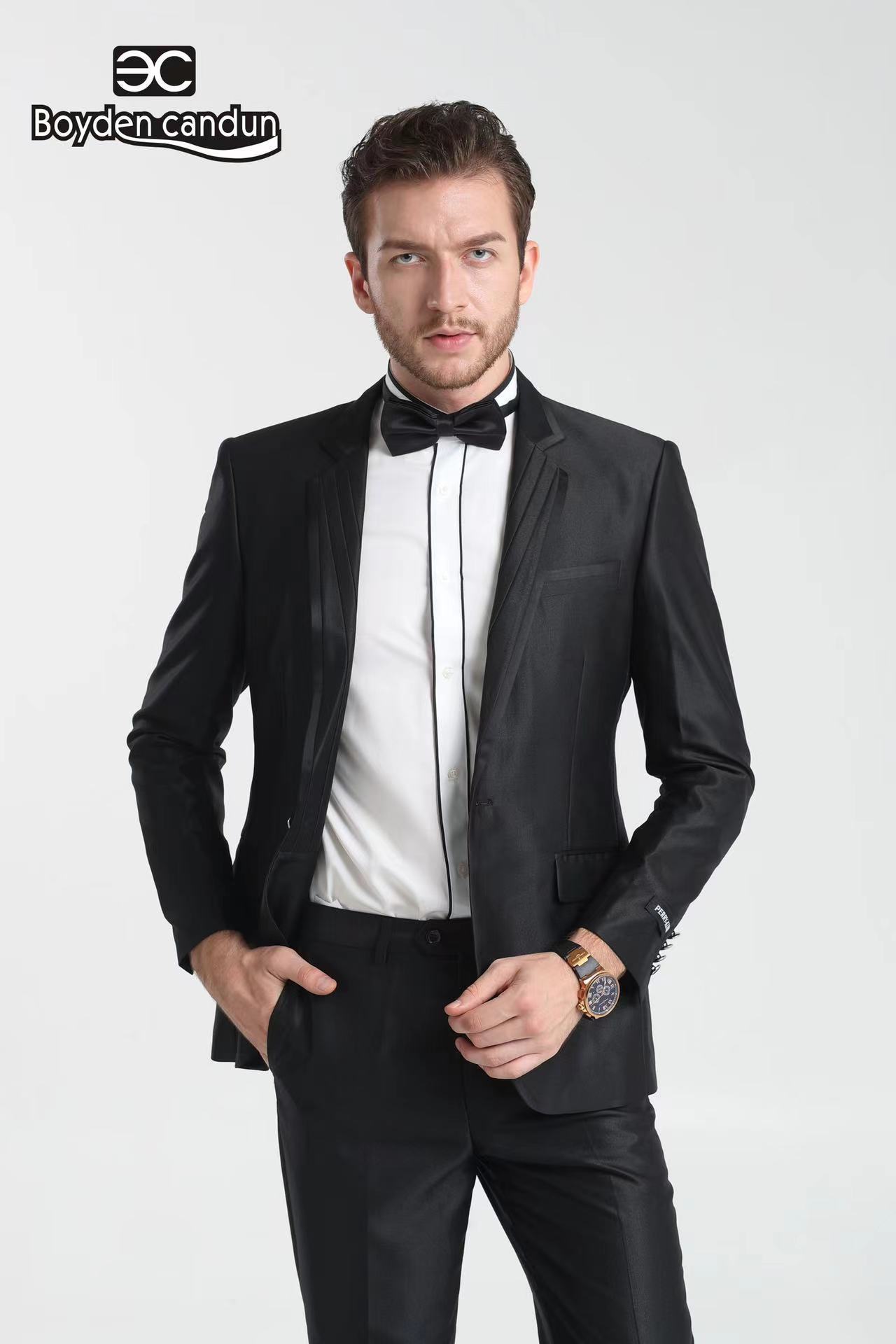 Mens Suits Casual Tuxedos For Wedding Groomsmen Suits Men Blazer Vest Pant