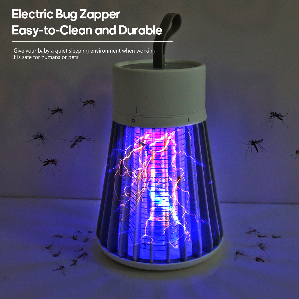 Electric Shock Mosquito Killer Lamp USB Fly Trap Zapper Insect Killer Repellent Anti Mosquito Trap For Bedroom Outdoor