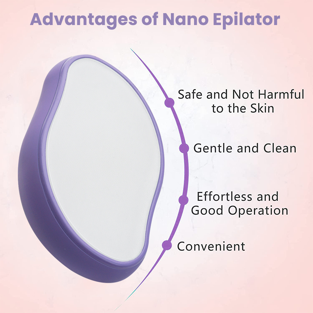 Portable Waterproof Nano Glass Crystal Hair Removal Eraser Painless OEM