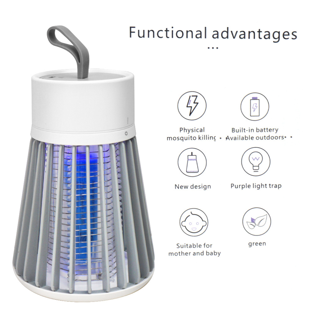 Electric Shock Mosquito Killer Lamp USB Fly Trap Zapper Insect Killer Repellent Anti Mosquito Trap For Bedroom Outdoor