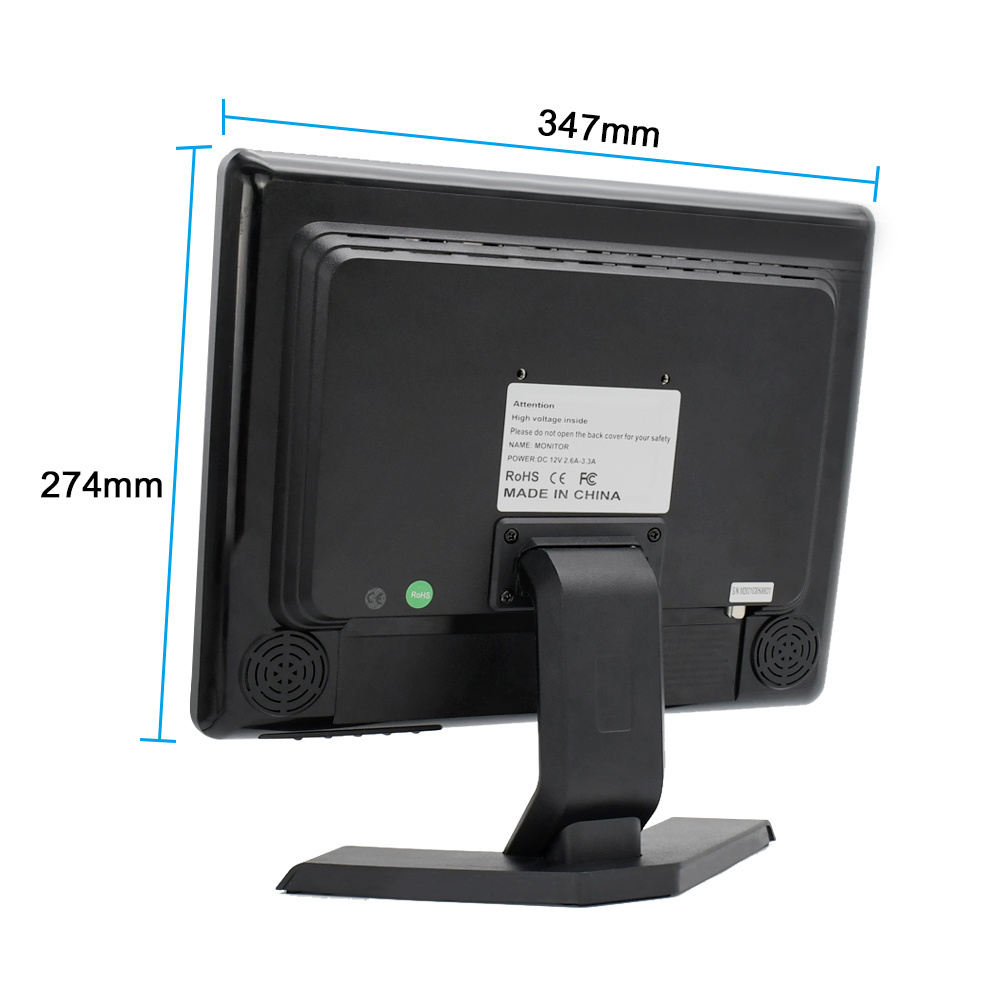 LCD HD Desktop Monitor Cheap 15inch VGA Computer Monitor Square Screen 15 Inch LED Black for Business Technology Plastic Case