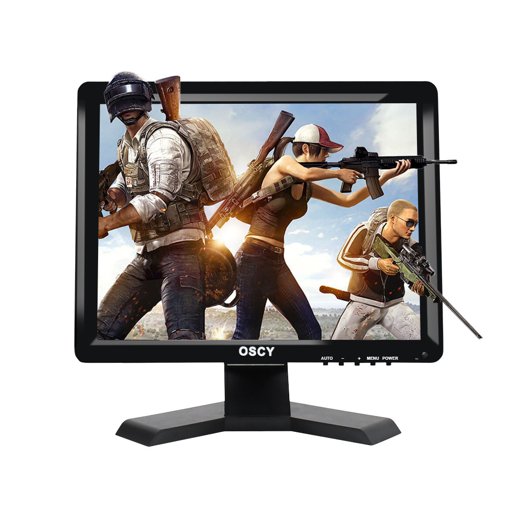 LCD HD Desktop Monitor Cheap 15inch VGA Computer Monitor Square Screen 15 Inch LED Black for Business Technology Plastic Case