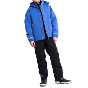 Customized Winter Outdoor Sport Full Body Warm Hooded Waterproof Kid Snowsuit