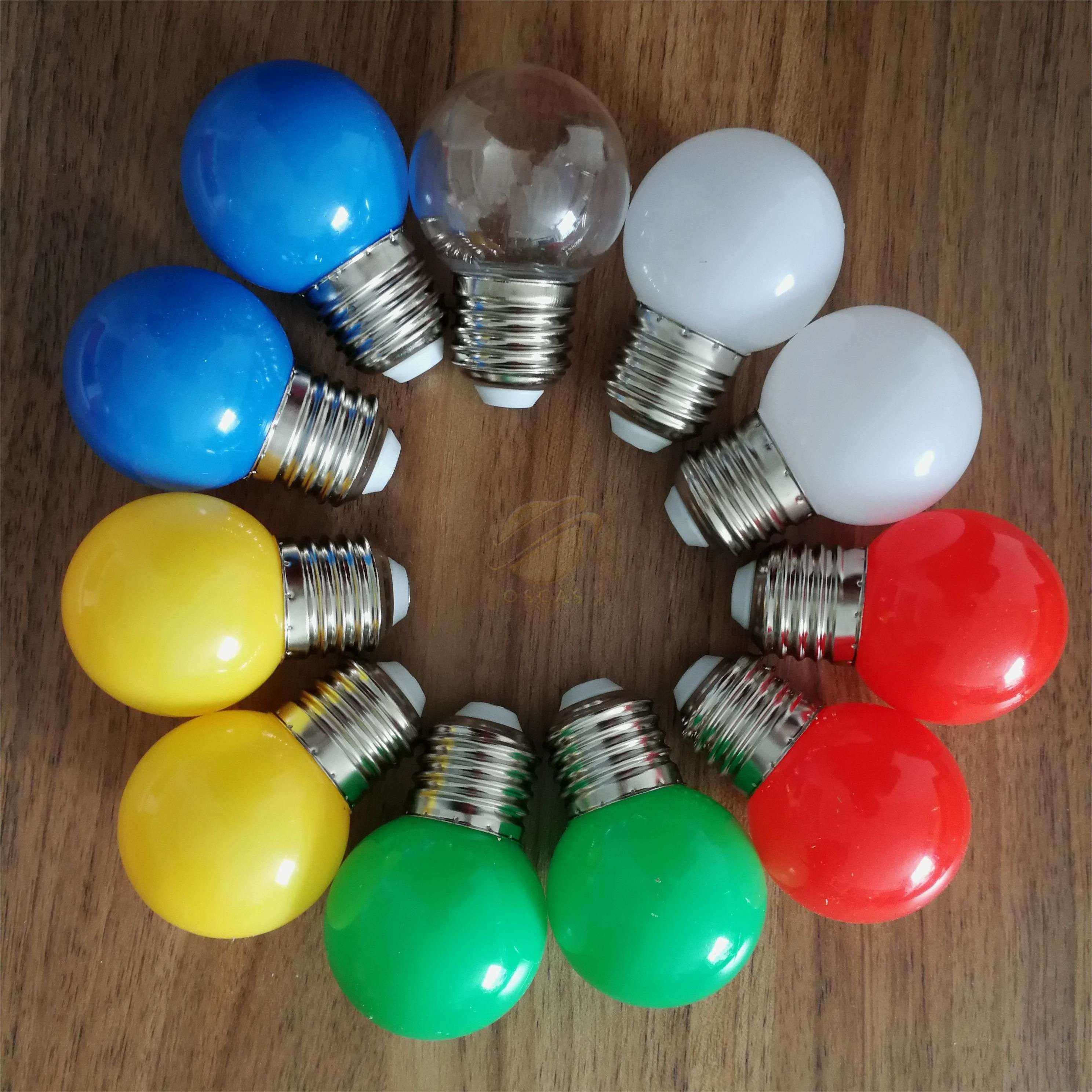 lighting Red Yellow Blue Green Pink Color bulb 5w 7w 9w watt g45 e14 b22 e27 colorful led Bulb