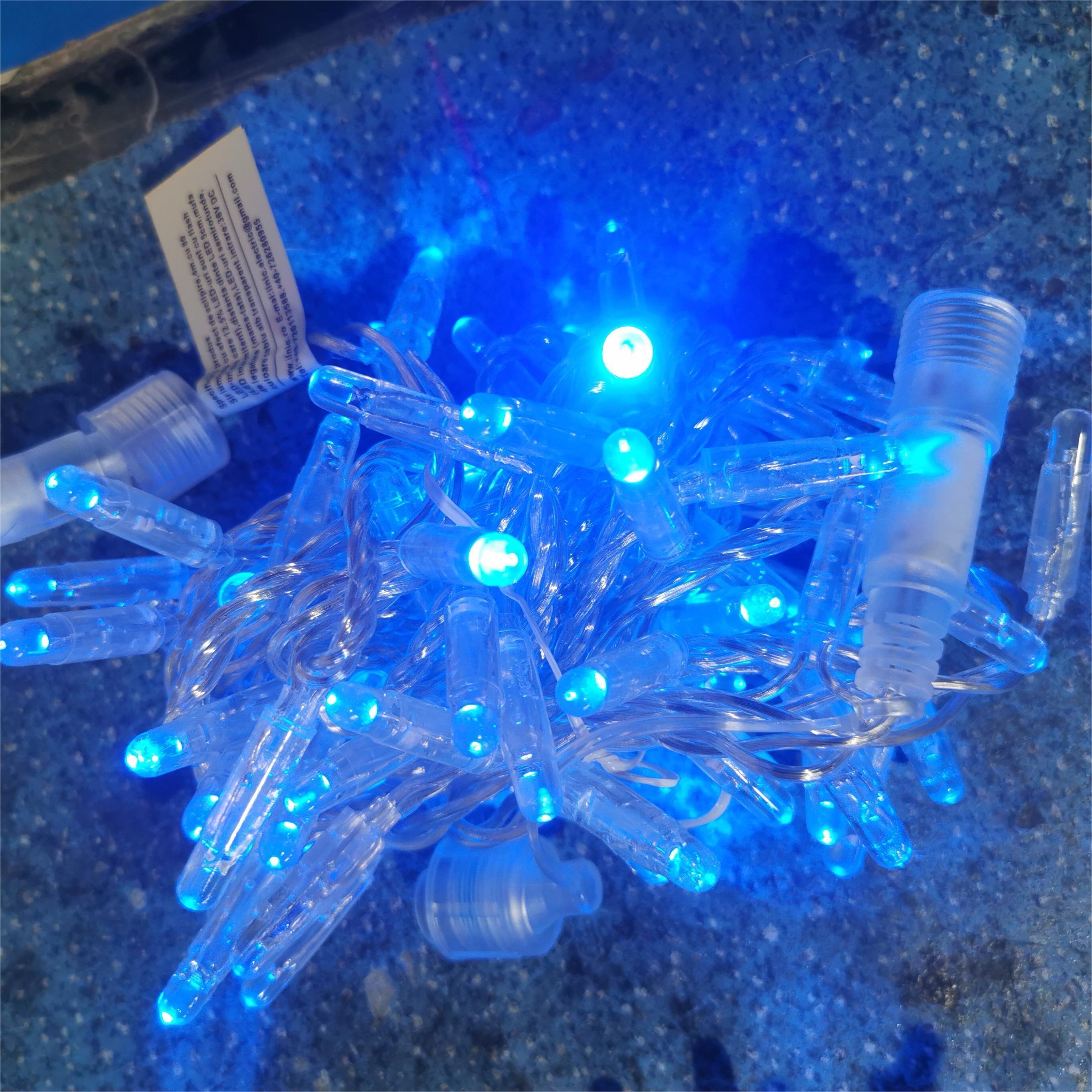 PVC Tube Christmas String Lights Solar Rope Lights 32M 300 LED IP 65 Waterproof Blue Solar Powered Outdoor Pool lights