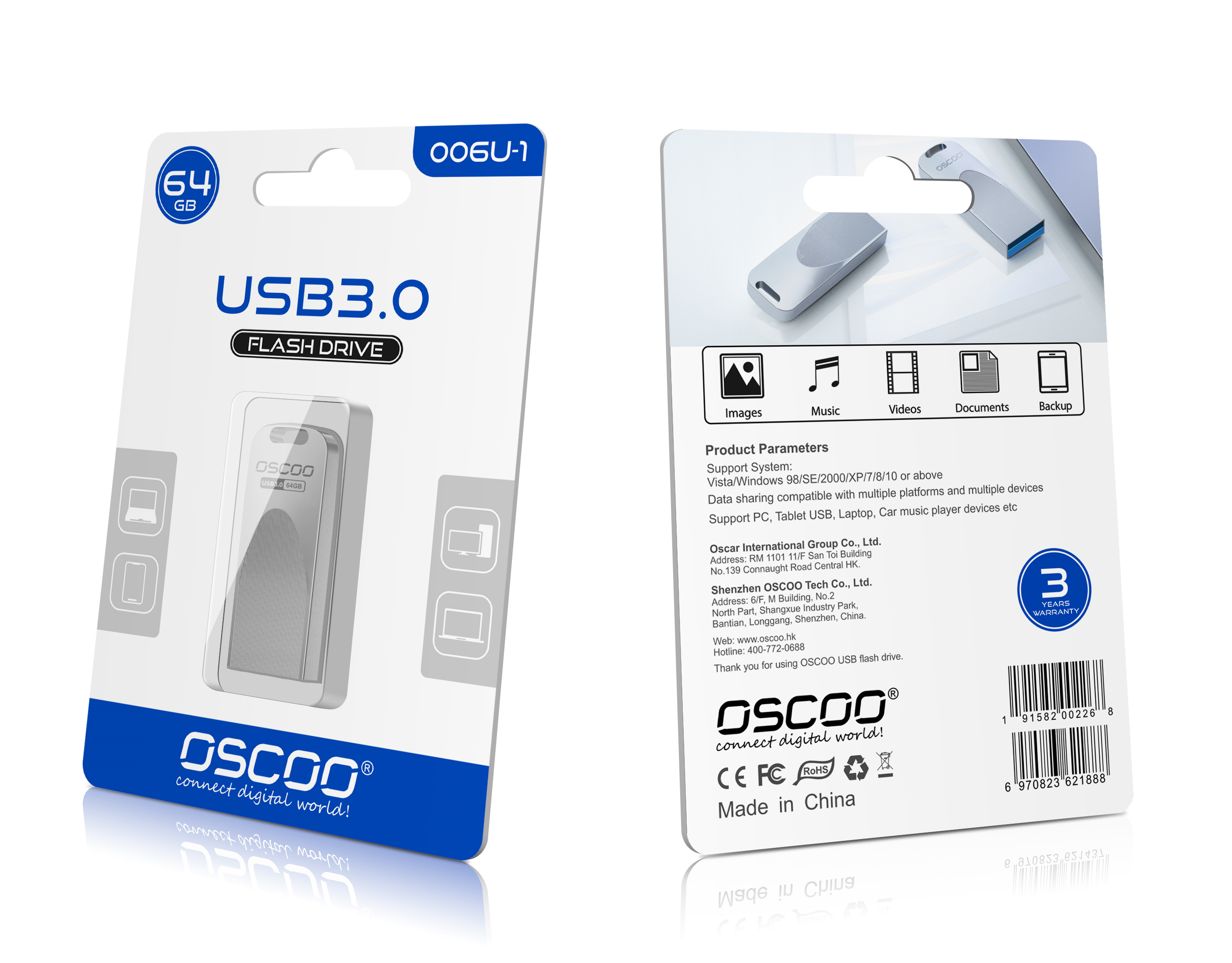 OSCOO Usb Stick USB Custom laser engraving logo 1GB 2GB 4GB 8GB 16GB 32gb 64GB usb flash drive u stick