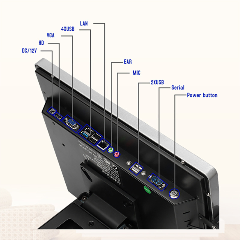 15 inch touch screen android pos , android pos terminal with printer