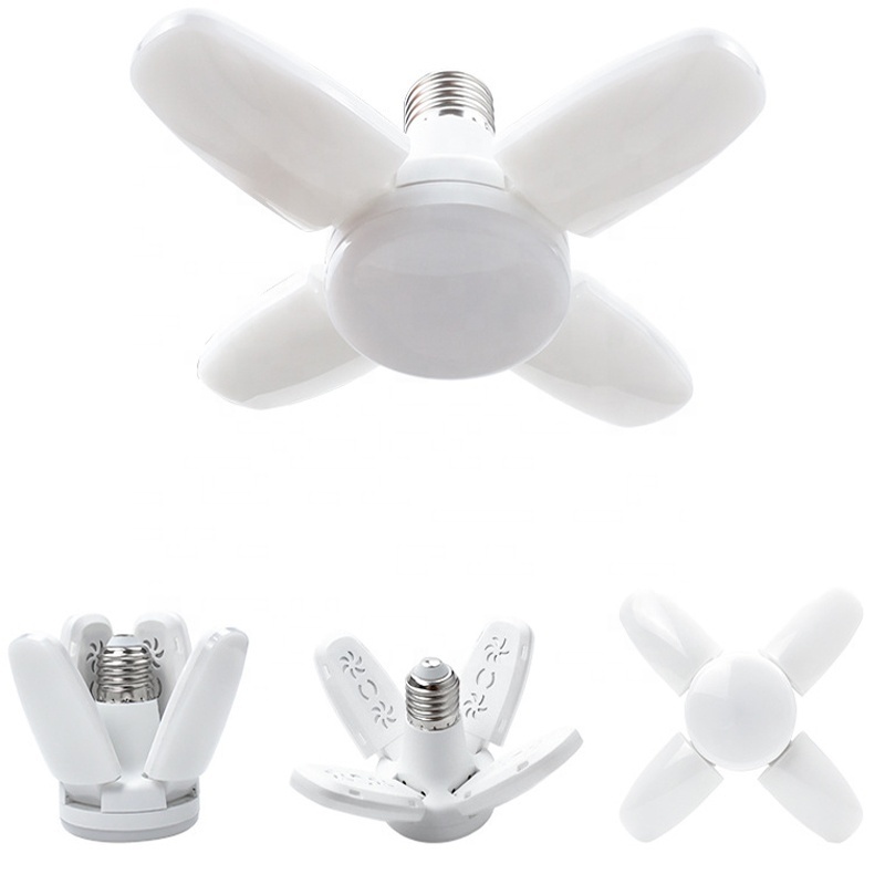 36w-45w 54w-60w Home Energy Saving High Brightness Ceiling Lamp Blade Adjustable Angle E27 Fan Led Blade Light Bulb