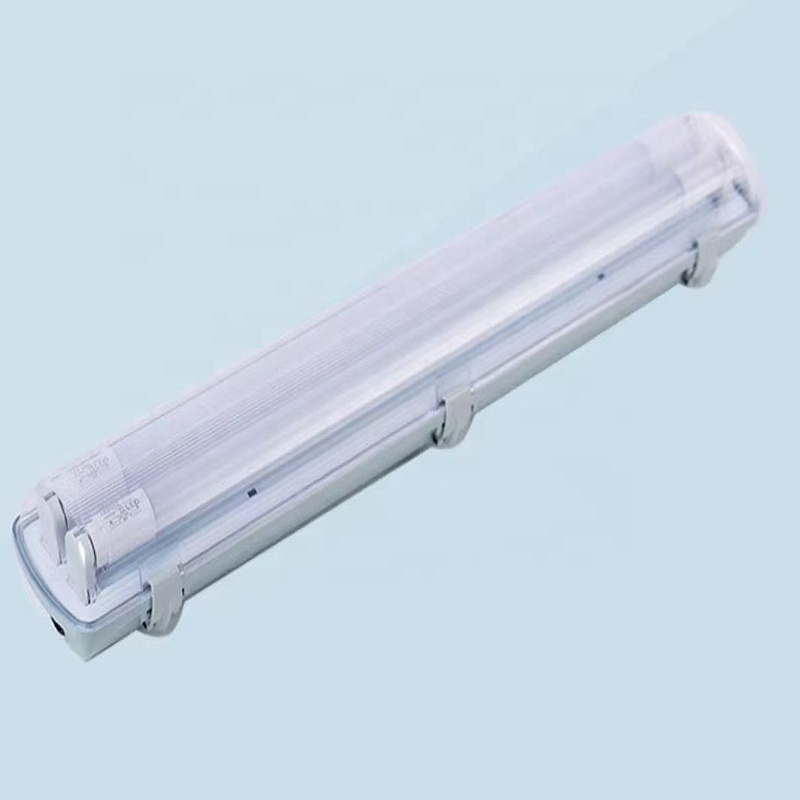 T8 2 Feet Fluorescent Three-proof Lamp Ip65 Pc Cover Abs Bottom Waterproof Lamp Led Batten