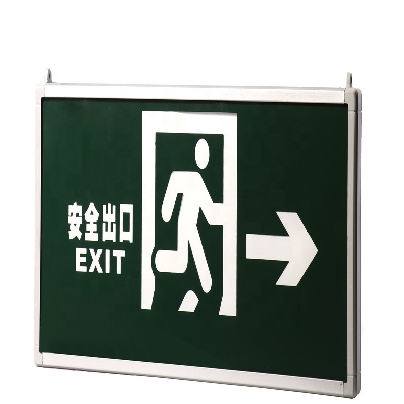 Emergency Exit Light Buid-in Rechargeable Battery led emergency exit sign