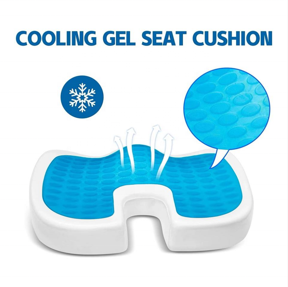 Office U-shaped cushion Memory cotton cushion Slow rebound cold pad Comfort gel car summer cushion