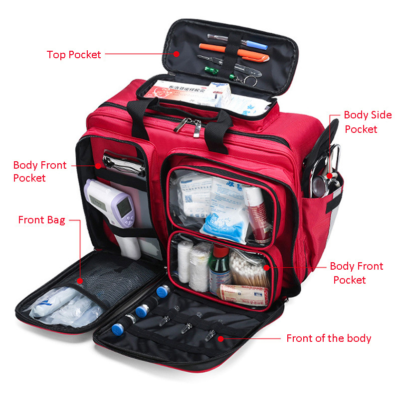 High Quality Waterproof Oxford First Aid Kit Trauma Bag Medical Emergency Bag Shoulder Bag First Aid Kit