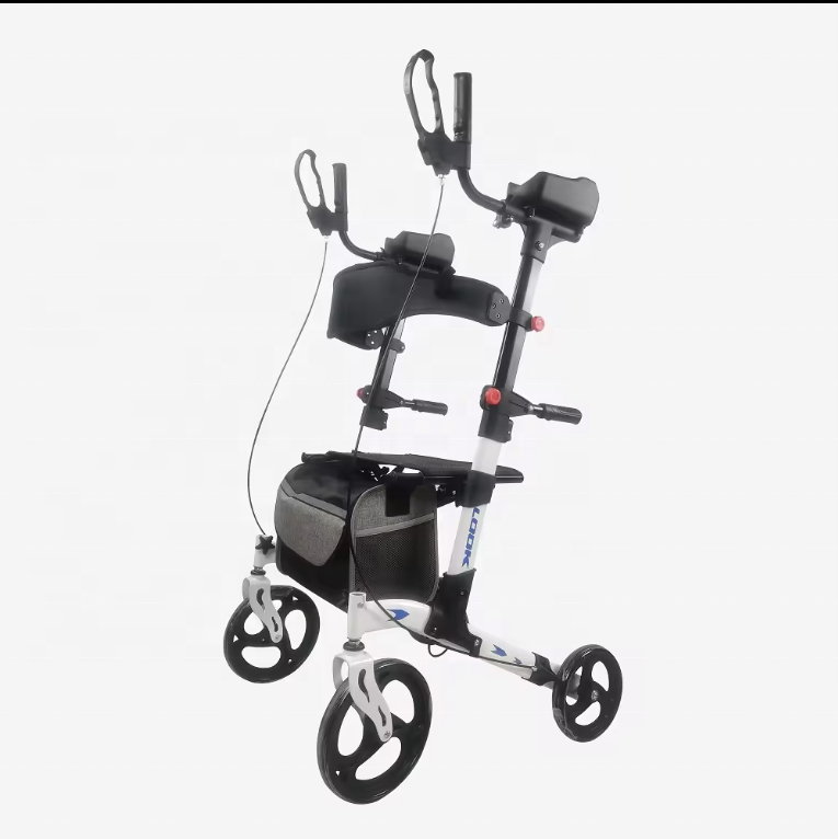 OSEN new multifunctional stainless steel elderly walking upright roller walker for outdoor travel