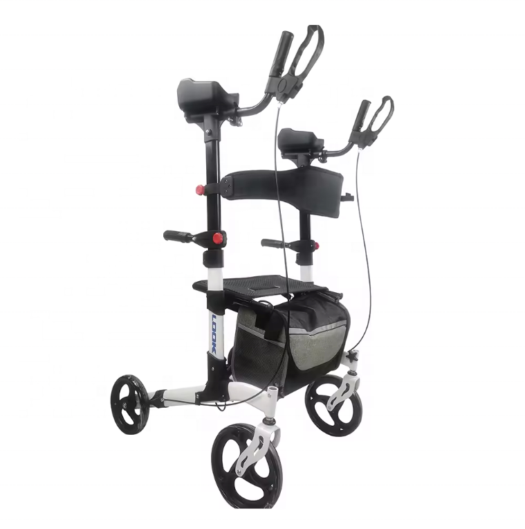 OSEN new multifunctional stainless steel elderly walking upright roller walker for outdoor travel