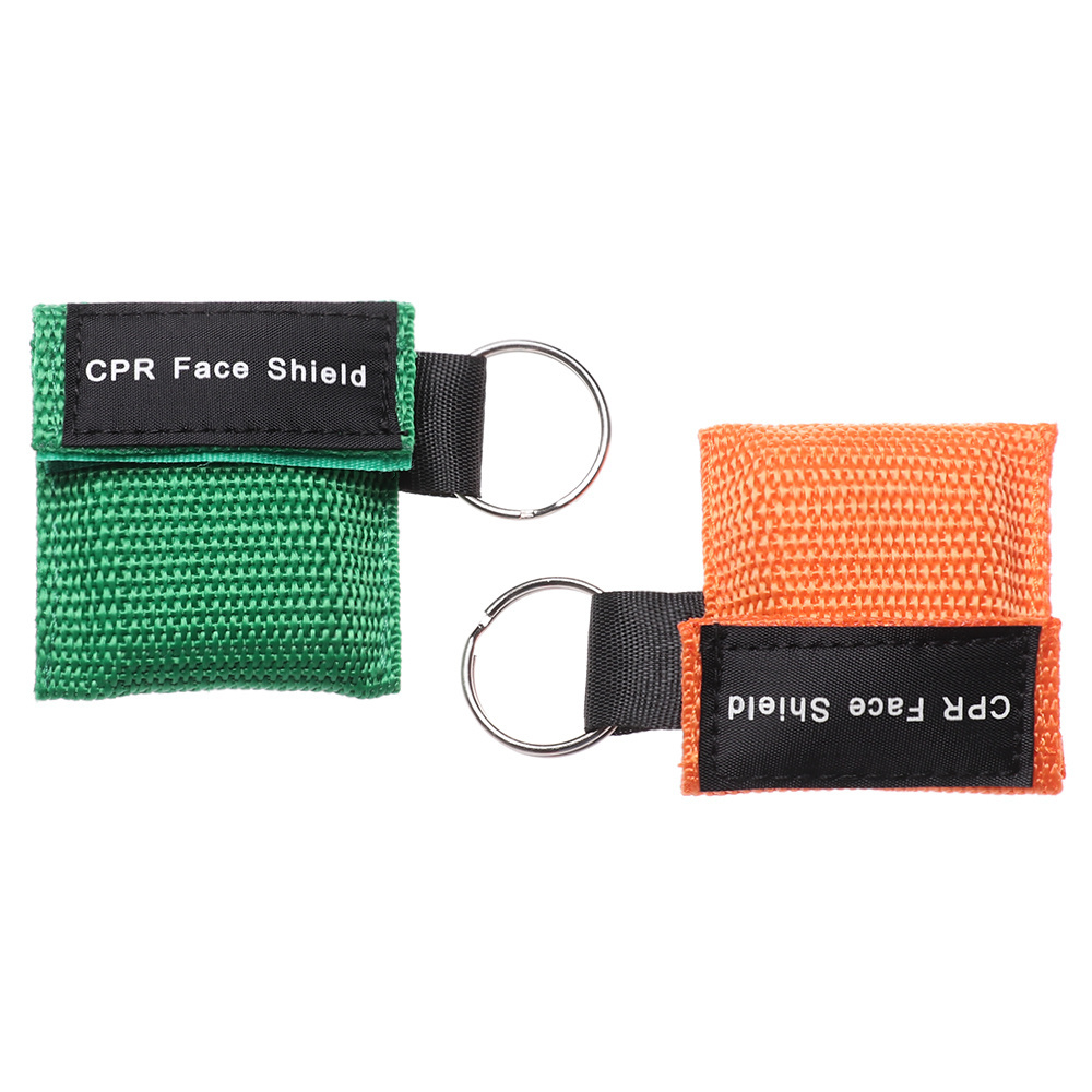 Professional First Aid CPR Breathing Mask W/ Latex Gloves Protect Rescuers Artificial Respiration With One-way Valve Tools