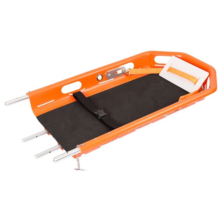 High altitude lifting PE plastic basket stretcher, outdoor integrated fire rescue stretcher, marine rescue boat shaped stretcher